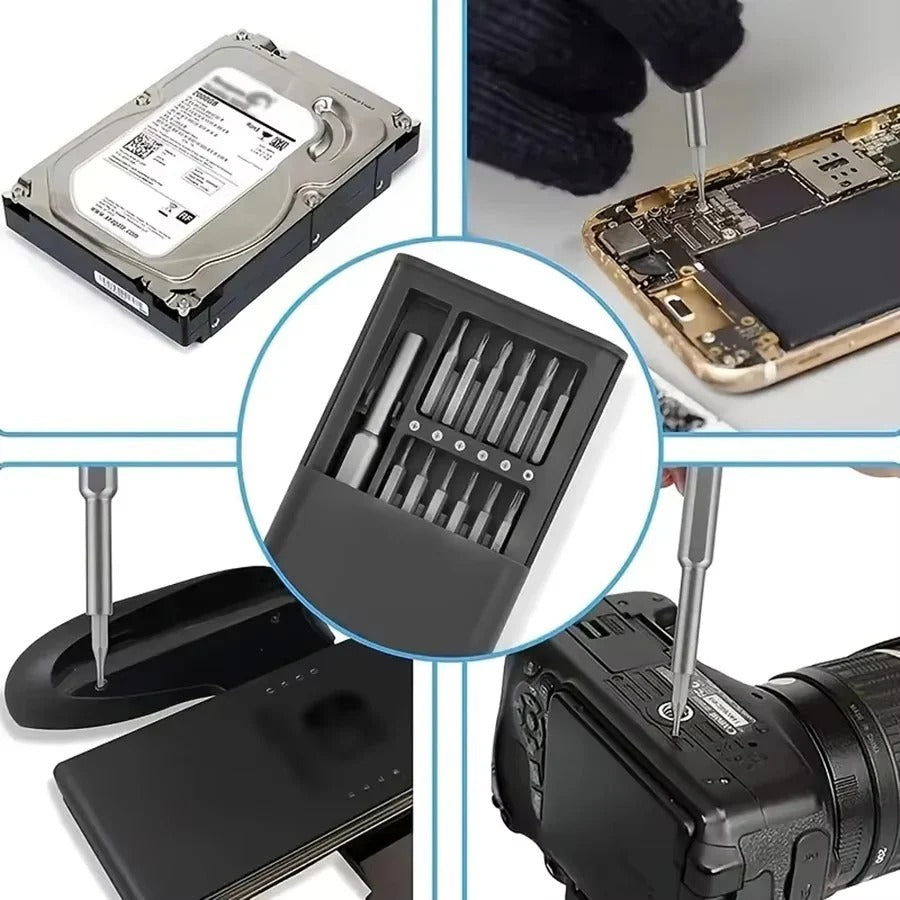 24 in 1 Screwdriver Set Precision Magnetic Driver Bits Mini Tool Case Detachable for Smart Home PC Computer Phone Repair